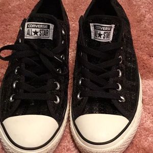 Converse Black SEQUIN and White Women's Sneakers